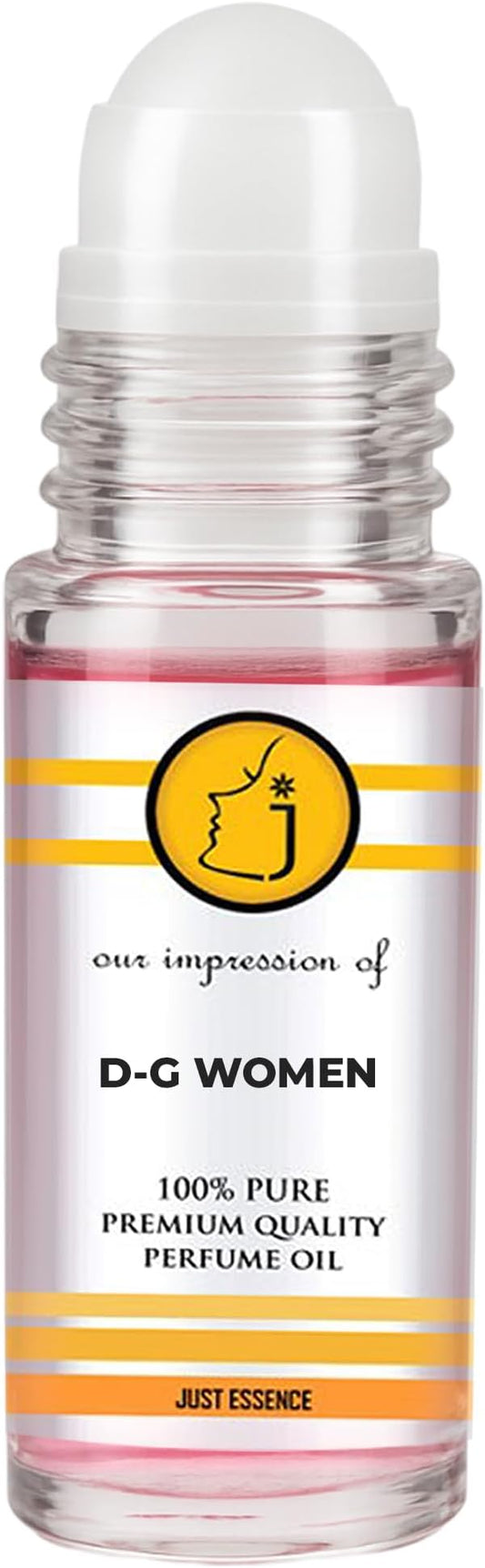 D-G Women Fregrance Perfume Oil from France | Roll On | Premium Quality Concentrated Fragrance | Pure Perfume & Cologne Oil for Personal Body Use | 1 Fl Oz
