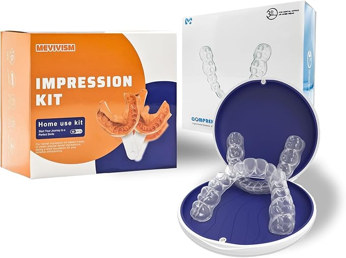 Custom Night Guard for Bruxism & Grinding, Teeth Clenching Mouthguard, Comfortable & BPA-Free - Protects Teeth & Reduces Jaw Tension - Includes Case & Easy-to-Use Mold Kit