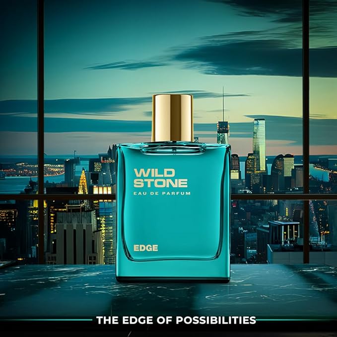 Wild Stone Edge Eau de Parfum for Men, 100 Ml | Long-lasting Eau De Parfum | Luxury Fragrances | Fragrance for Modern Lifestyle | Clean Ingredients | Premium Scent For Men