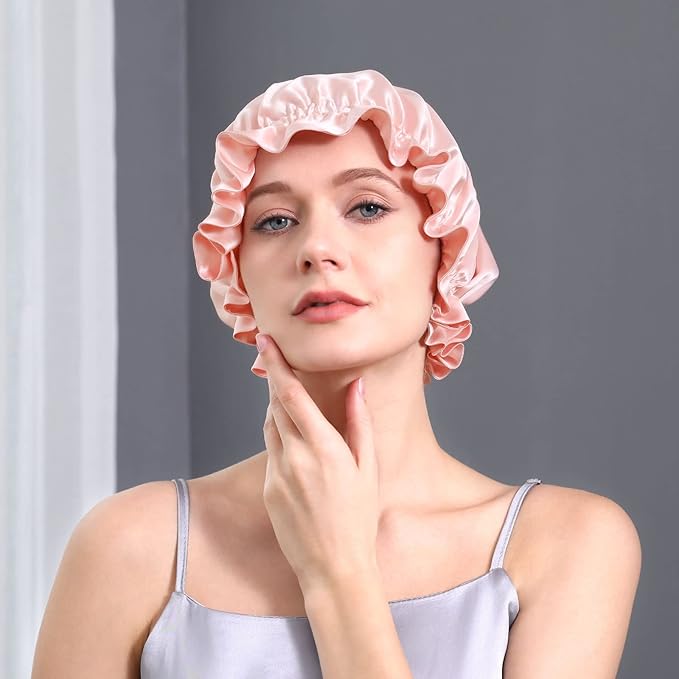 DAISYSILK 100 Pure Mulberry Silk Hair Bonnet for Sleeping Silk Hair Wrap for Women