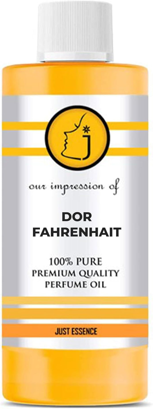 Dor Fahrenhait Fregrance Perfume Oil from France | Premium Quality Concentrated Fragrance | Pure Perfume & Cologne Oil for Personal Body Use | 4 Fl Oz