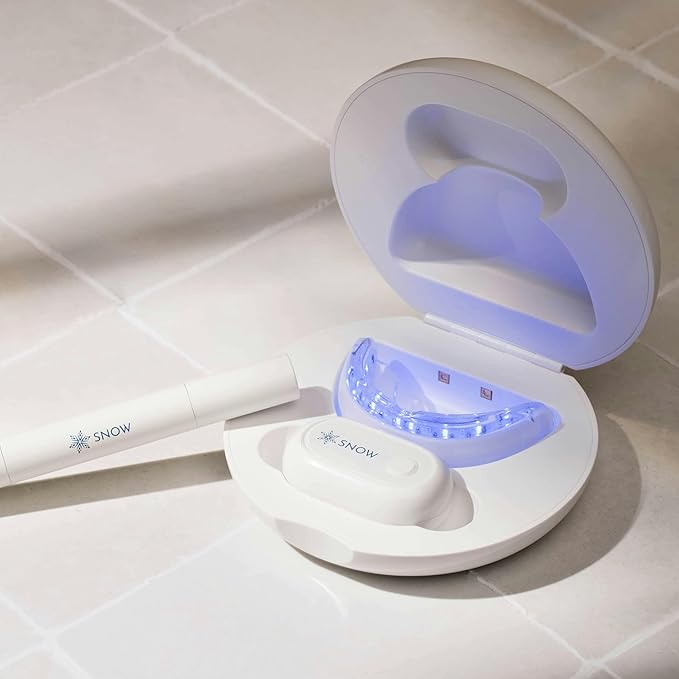 Snow Teeth Whitening Kit - Snow Teeth Whitening Serum and LED Mouthpiece Whitener, Formulated with Hydroxyapatite, Good for 2 Months - Wireless Kit with 1 Wand