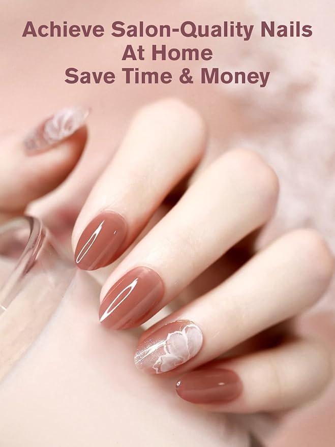 EBANKU Build on Apex Natural Nail Tips, 16 Sizes 160 PCS Extra Short Almond Clear Acrylic Full Cover Press on Nail Tips with Builder Glue, Pre-applied Tip Primer & Base Coat
