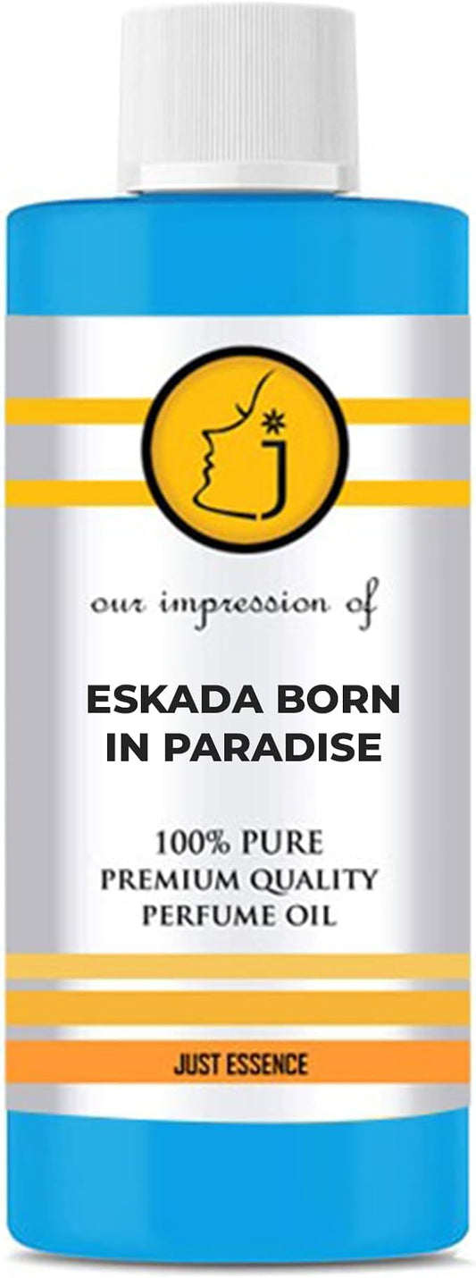 Eskada Born in Paradise Fregrance Perfume Oil from France | Premium Quality Concentrated Fragrance | Pure Perfume & Cologne Oil for Personal Body Use | 2 Fl Oz