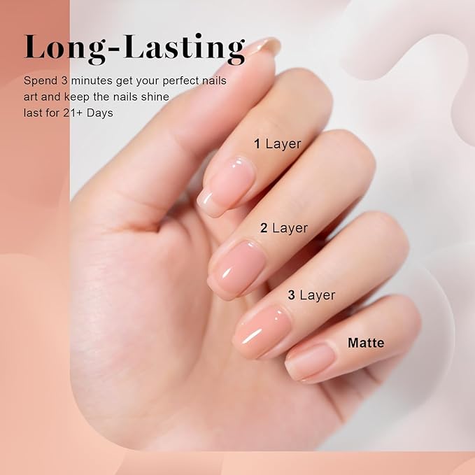 RARJSM Gel Nail Polish Neutral Nude Pink Skin Tone Color Sheer Jelly Gel Polish 1PC 15ml Single Bottle Cream Transparent Pink Nail GelPolish Soak off UV LED Cured for Home Salon DIY Manicure