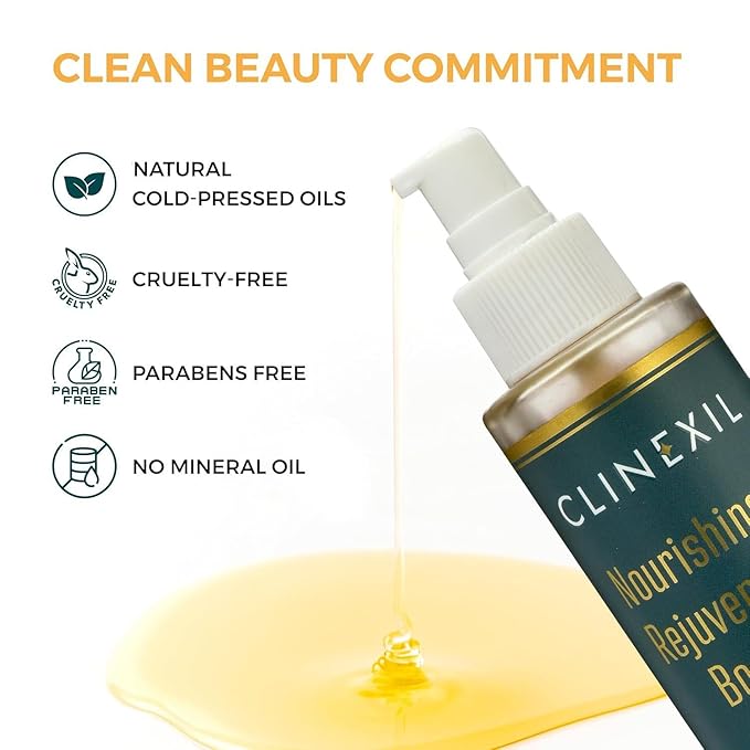 After Shower Body Oil for Women- Hydrating & Firming Natural Moisturizer for Dry Skin-Cold Pressed Jojoba, Baobab, Sea Buckthorn & Vitamin E – Non-Greasy, fast absorbing Skin Oil – 3.38 oz