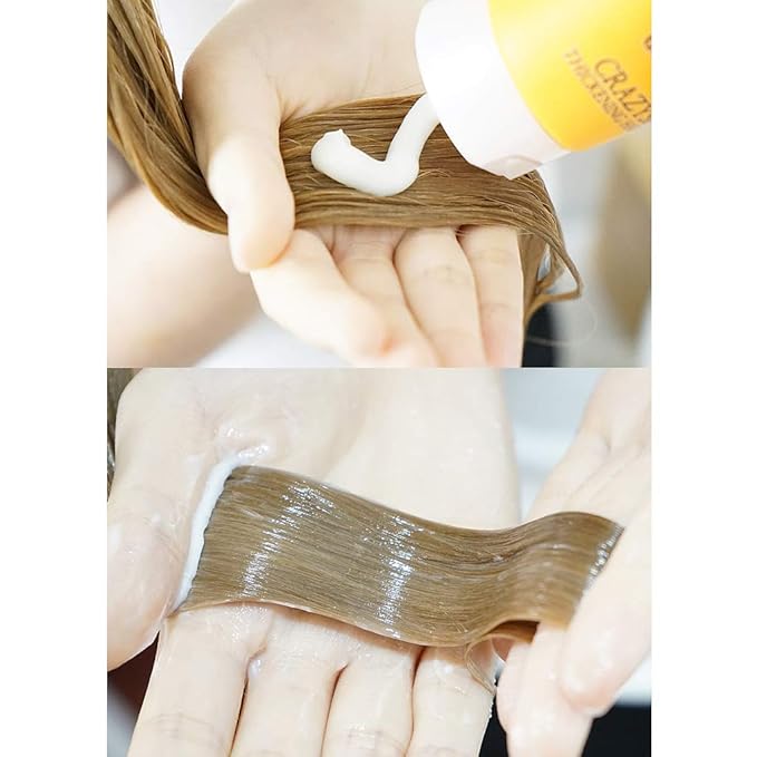 CRAZY SKIN Hair Treatment Mask - pH5.5 Beer Yeast, Protein, Keratin, Argan Oil, Collagen - Repairs Dry, Damaged or Color Treated Hair 6.77oz(200ml)