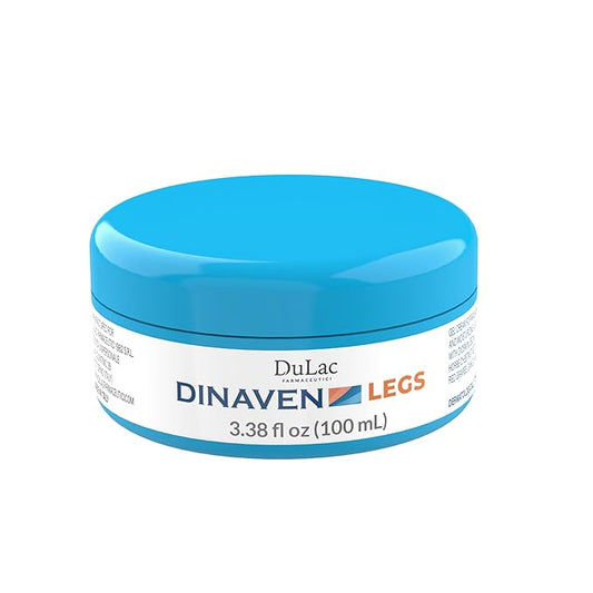 DULÀC FARMACEUTICI 1982 Dulac Dinaven Legs Cooling Cosmetic Gel With Natural Botanical Elements Lightweight Daily Leg Care Fast Absorbing Body Formula 3.38 Fl Oz
