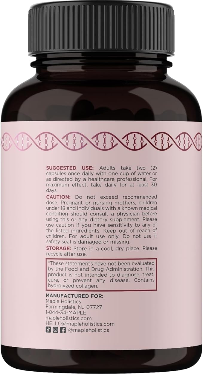 Thicker Hair Growth Vitamins for Women - Extra Strength Biotin and Collagen Supplement with Healthy Hair Vitamins for Hair Loss - Visibly Stronger and Fuller Hair Growth Supplement (1 Month) (Womens)