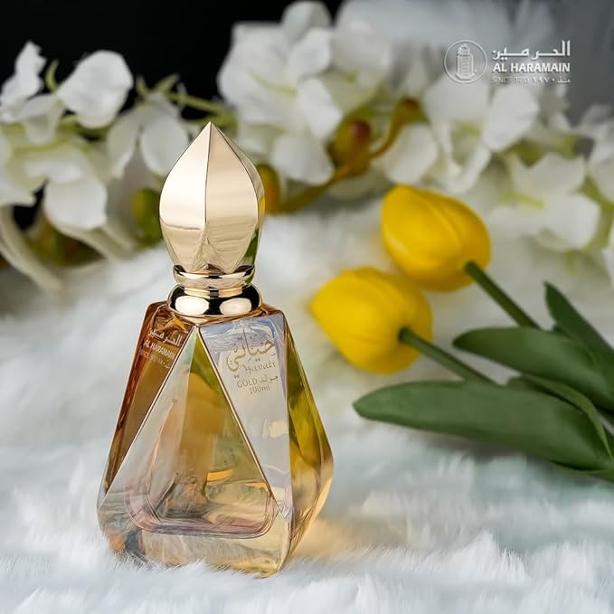 Al Haramain Hayati Gold for Unisex Eau de Parfum Spray, 3.33 Ounce