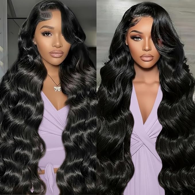 30 Inch 13x6 Lace Front Wigs Human Hair 200% Density Body Wave Human Hair Wig Hd Transparent Lace Frontal Glueless Wigs For Women