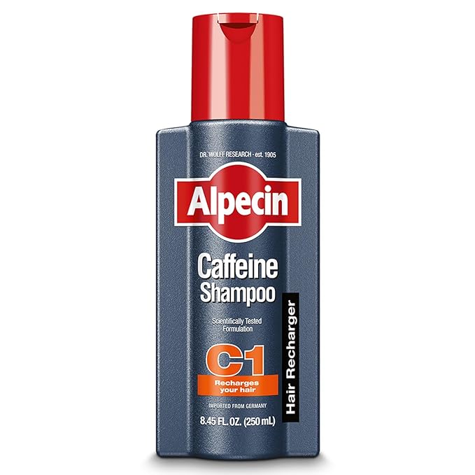 Alpecin C1 Caffeine Shampoo, 8.45 fl oz, Cleanses the Scalp to Promote Natural Hair Growth, Leaves Hair Feeling Thicker and Stronger
