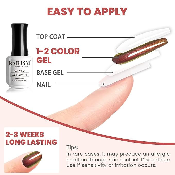 RARJSM Chameleon Gel Nail Polish Glitter Grape Purple to Green Multichrome Color Changing Holographic Gel Polish Curing Requires Sparkle Shimmer Nail Gel Varnish Soak Off DIY at Home Salon 15ml