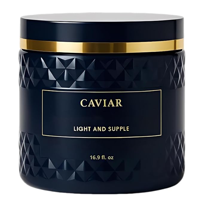 Caviar Bloom Korean Hair Mask - Korean Caviar Deep Repair Hair Mask (16.9 fl.oz.), Replenishing Moisture Hair Masque | Replenishes Dry, Coarse, Damaged Hair (1 PC)