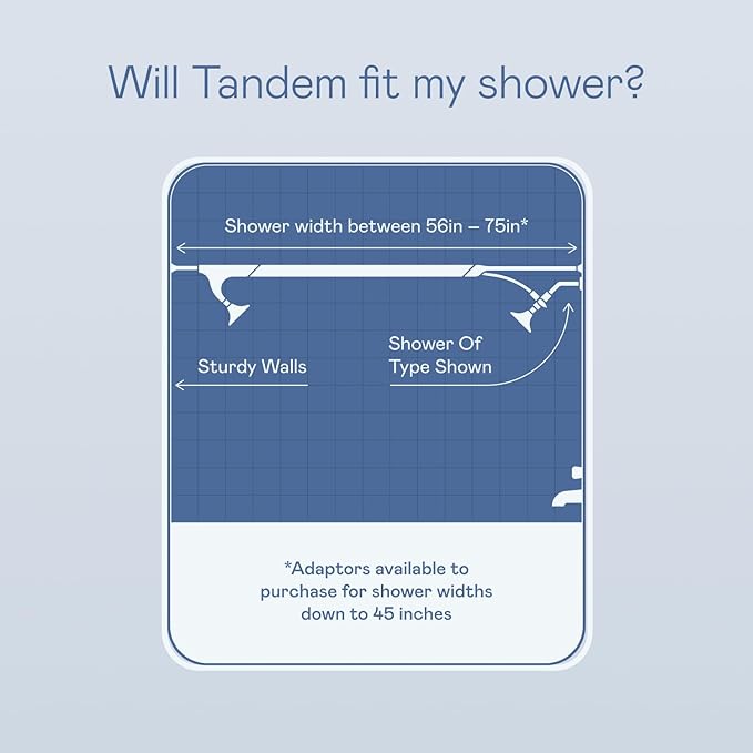 BOONA - The Original Tandem Shower | As Seen On Shark Tank | Double Shower Head for Couples, High Pressure Dual Shower Heads (One Showerhead, Retro Miami)