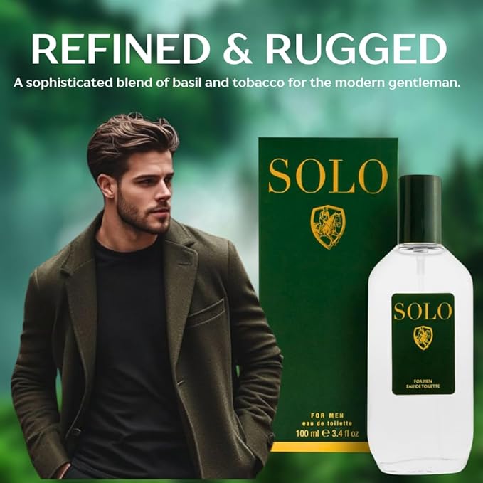 American Collection Cologne for Men – INSPIRED by A WORLD RENOWNED MEN’S PERFUME – Juniper, Pine, Tobacco, Oakmoss – Bold, Masculine, Earthy, Long-Lasting Eau De Toilette 80 ml (Solo 80 ml)
