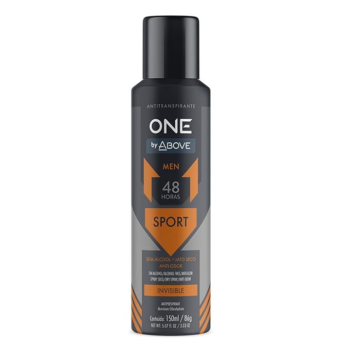ABOVE 48 Hours One Antiperspirant Deodorant, Sport, 3.03 oz - Dry Spray Deodorant for Men - Antiperspirant Spray - No Stain - Cruelty-Free