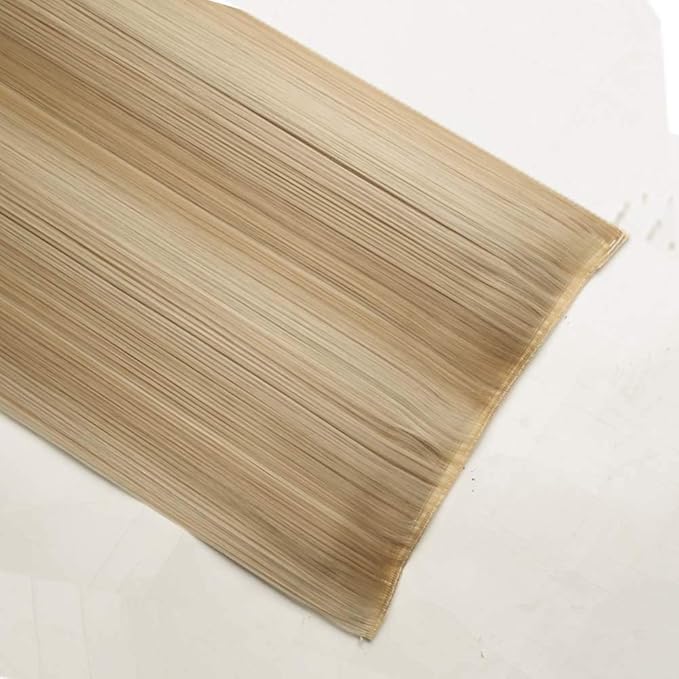 S-noilite® 24"/26" Straight Curly 3/4 Full Head One Piece 5clips Clip in Hair Extensions Long Poplar Style 22colors(26"-straight,Ash Blonde & Bleach Blonde)