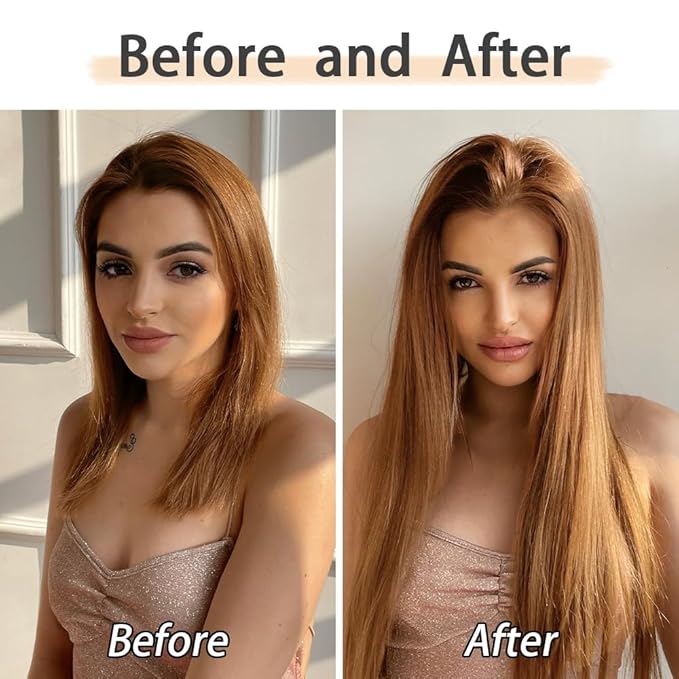 Blonde Brown Hair Extension Clip in Straight 22" Long Synthetic Invisible Extensions Black Fluffy and not tangled Clips on Hairpieces for Women 5PCS Curly Wavy 18" Red White Natural 5 Oz