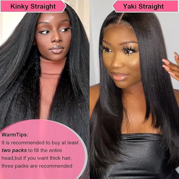 Yaki Straight Clip in Hair Extensions Real Human Hair 8Pcs Remy Human hair Clip ins for Women, Natural Soft Human Hair 120g 28inch #1B Natural Black