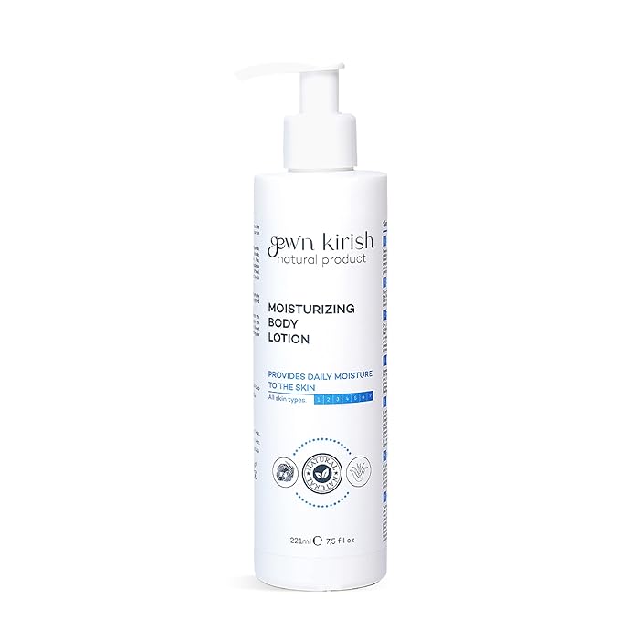 gew'n kirish Moisturizing Body Lotion - Daily Moisture for All Skin Types, Natural Ingredients, Skin Barrier Protection, 7.5 fl oz