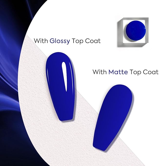 VENALISA Royal Blue Gel Nail Polish - Soak Off UV Gel for DIY Home Manicure - Salon Nail Art for Girls and Women