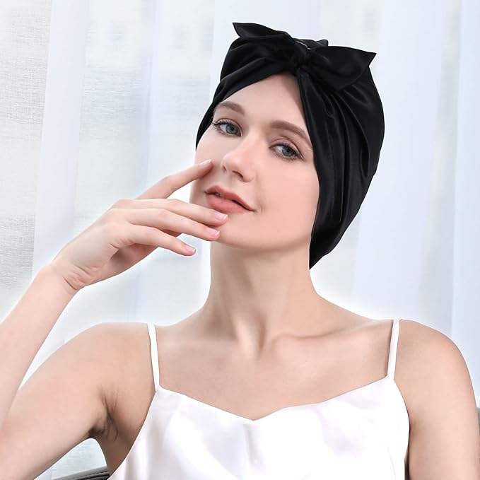 DAISYSILK 100 Pure Mulberry Silk Hair Bonnet for Sleeping Silk Hair Wrap for Women
