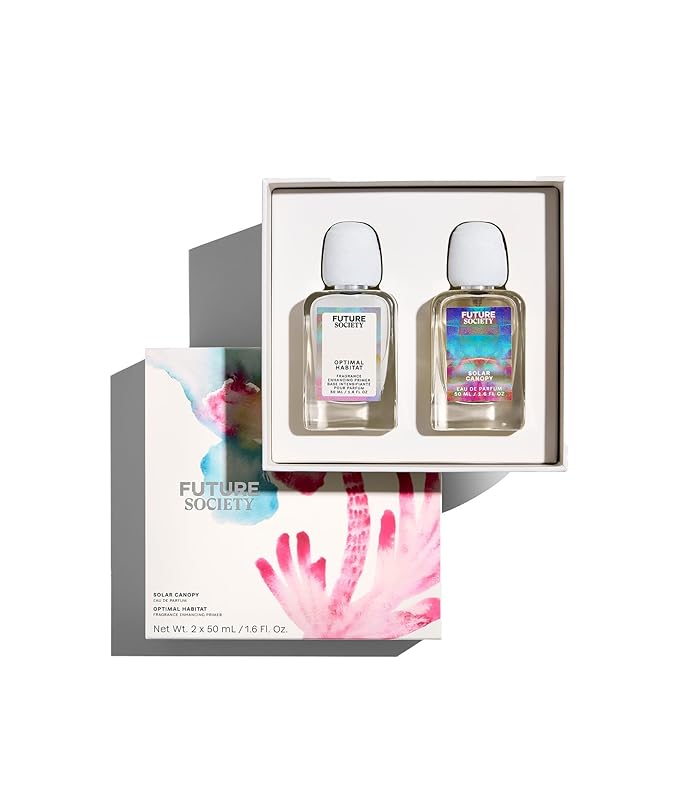 Future Society Solar Canopy Luxury Perfume & Fragrance Primer Gift Set - Includes Eau de Parfum & Optimal Habitat Fragrance Enhancing Primer and Extender - Beauty Gifts for Women