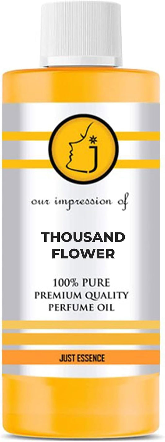 Thousand Flower Elixir Fregrance Perfume Oil from France | Premium Quality Concentrated Fragrance | Pure Perfume & Cologne Oil for Personal Body Use | 4 Fl Oz