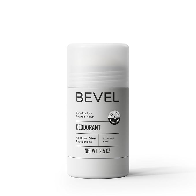 Bevel Deodorant for Men with Coconut Oil and Shea Butter, Aluminum Free, No Streaks, 48 Hour Odor Protection, 2.5 Oz