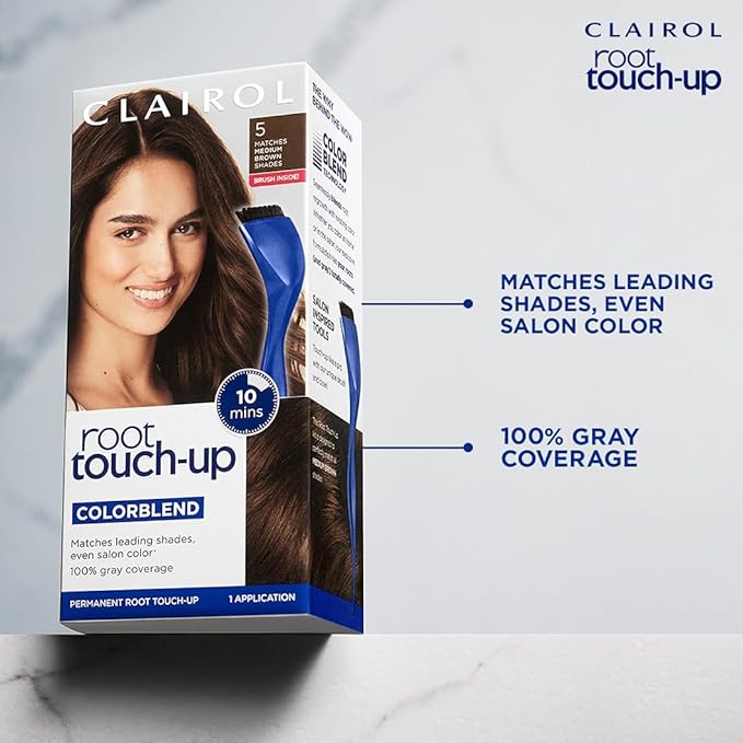 Clairol Root Touch-Up by Nice'n Easy Permanent Hair Dye, 6G Light Golden Brown Hair Color, Pack of 1