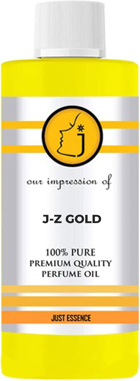 J-Z Gold Elixir Fregrance Perfume Oil from France | Premium Quality Concentrated Fragrance | Pure Perfume & Cologne Oil for Personal Body Use | 2 Fl Oz