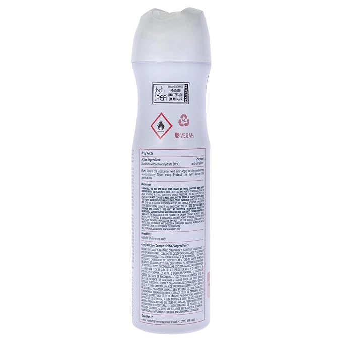 ABOVE 48 Hours Antiperspirant Deodorant, Cream Sugar, 3.17 oz - Spray Deodorant for Women - Patchouli, Oak Musk, and Citrus Notes - Stain-Free