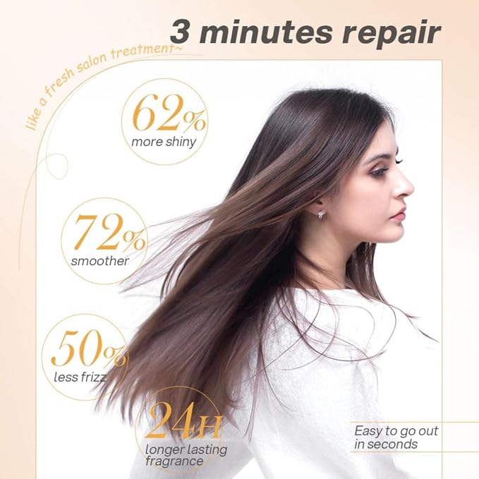 Bremod Performance Vitamin B5 & Collagen Hair Mask Deep Repair Treatment for Dry, Damaged Hair Strengthens, Moisturizes, Boosts Volume, Creates Soft, Workable Hold 16.9 Fl Oz