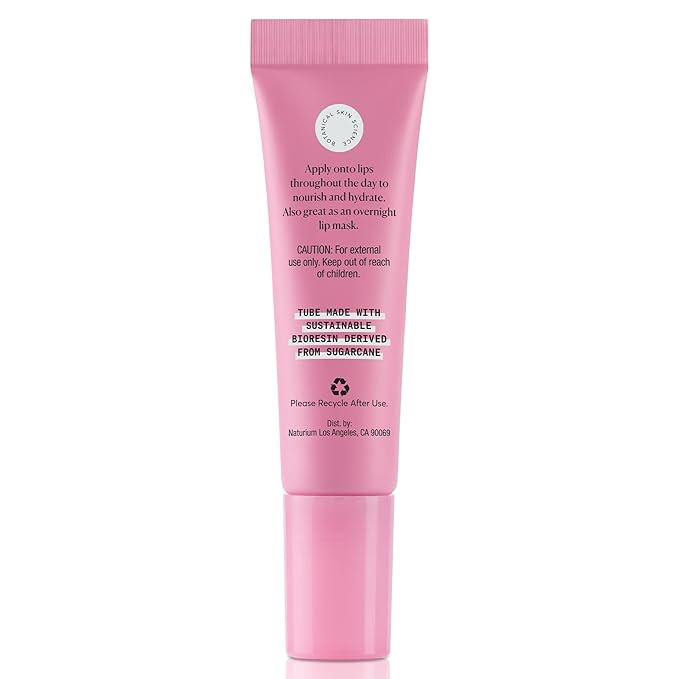 Naturium Phyto-Glow Lip Balm, Hydrating Lip Care with a Glossy Finish, 0.34 oz Camellia
