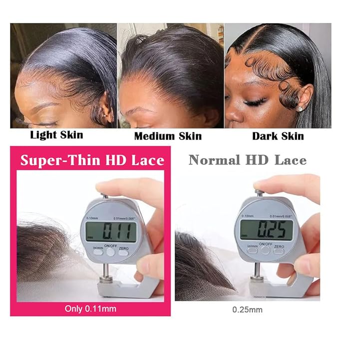 30 Inch 200 Density Body Wave 13x6 HD Lace Front Wigs Human Hair Pre Plucked 12A Body Wave Wet And Wavy Human Hair Wig HD Full Lace Frontal Wig 13x6 Black Wig For Black Women With Natural Hairline #1B