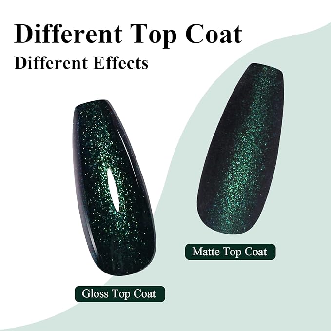Imtiti Glitter Gel Nail Polish, 1Pcs Dark Night Starlight Green Gel Polish Sparkle Green Soak Off UV LED Gel Polish, Nail Art Starter Manicure Salon DIY at Home for Women (0.34 Fl Oz-1927)