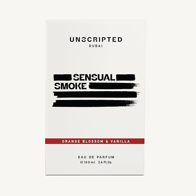 Unscripted Sensual Smoke - Perfume For Men And Women - Women Perfume with Cardamom, Vanilla, Almond Notes - Bold, Long-Lasting Mens Cologne - 3.4 oz