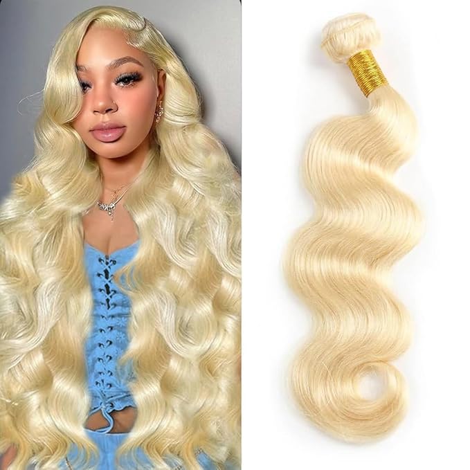 CFY 613 Body Wave Bundle 26 Inch Blonde Bundle Human Hair 14A 100% Unprocessed Virgin Human Hair Bundle 613 Bundles Hair Body Wave