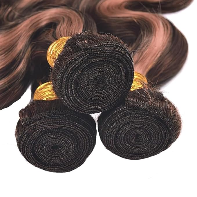 Brown Bundles Human Hair Highlight Body Wave Bundles 18 20 22 inch P430 Human Hair Bundle #4 and #30 Body Wave Bundle