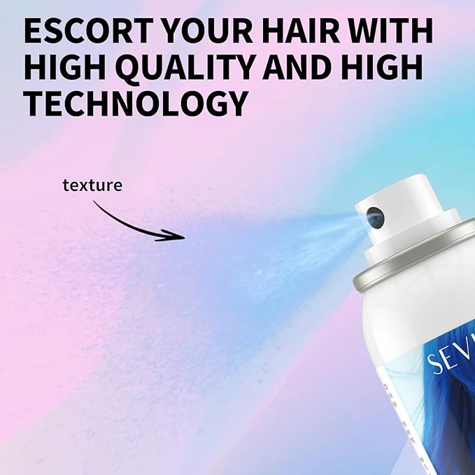 SEVICH Temporary Hair Color Spray Purple, Instant Hair Color Application, Hair Dye for Men & Women, Natural Looking,Quick Drying, Non-Sticky, Long-Lasting No Fading, 100mL
