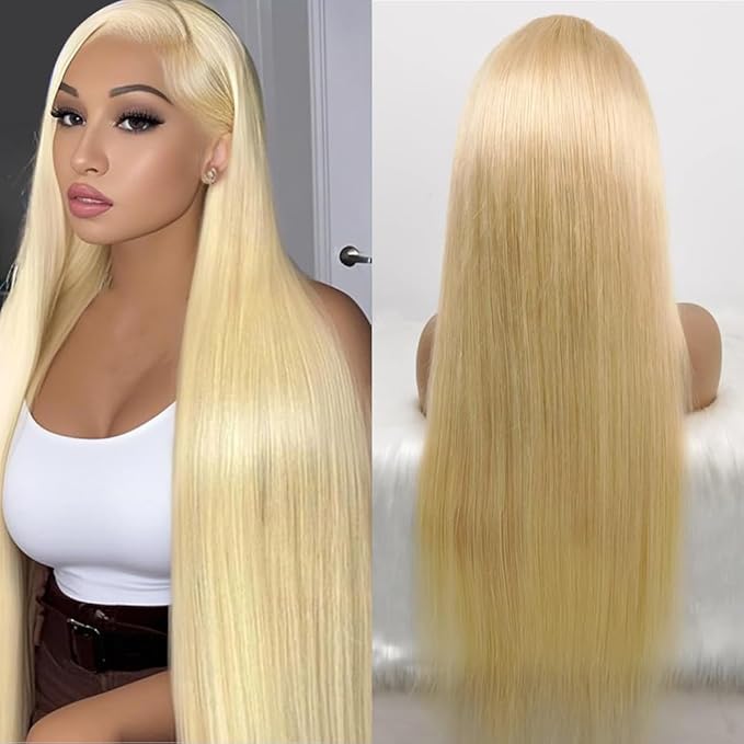 Tuneful 30 Inch 613 13x6 Lace Front Wig Human Hair 613 HD Lace Frontal Wig Human Hair Straight Blonde Lace Front Wigs
