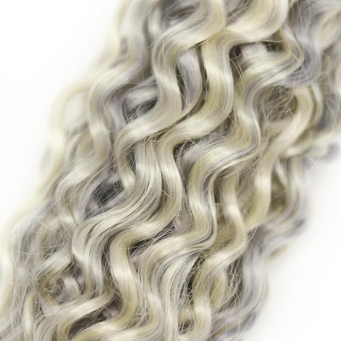 14 16 18 Inch Blonde Bundles Human Hair P613/grey Water Wave 3 Bundle Unprocessed Brazilian virgin hair Weave Extensions Double Weft 50 Grams/Bundle Colored Highlight Grey Bundles for Woman