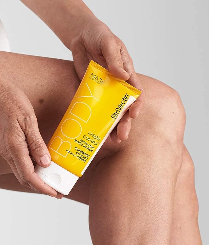 StriVectin Tighten & Lift Crepe Control Exfoliating Body Scrub, Targets Crepiness and Rough, Dull Skin, 5 Fl Oz, white