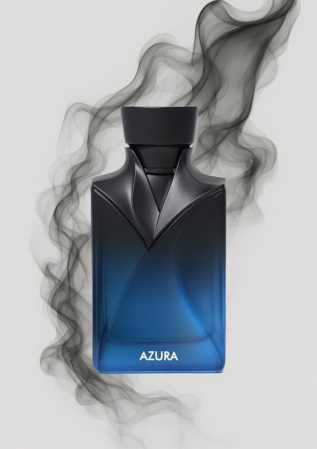 NASEEM Azura Blue Aqua Perfume for Men 90ml – Fresh Spicy Aromatic Long-Lasting Eau De Parfum | Alcohol-Free Men’s Fragrance | Arabian Clean Masculine Scent