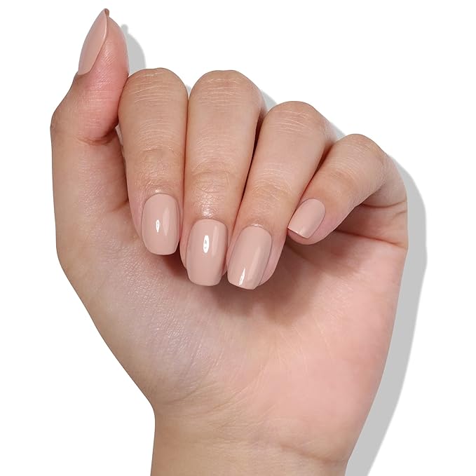 LONDONTOWN lakur Nail Polish - Chip-Resistant, Non-Toxic, Conditions & Hydrates Nails | Glossy Buff Nude, Pampas Beige, .40 fl oz