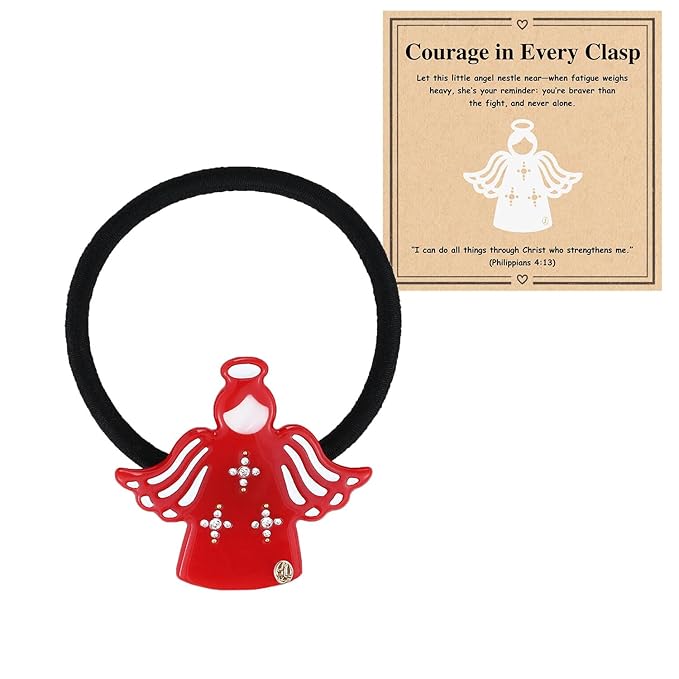 Get Well Soon Gifts for Women After Surgery Recovery for Women, "Guardian Angel" Hair Ties Thinking of You Cancer Care Gifts for Sick Friends Feel Better Encouragement Comfort with Gift Box