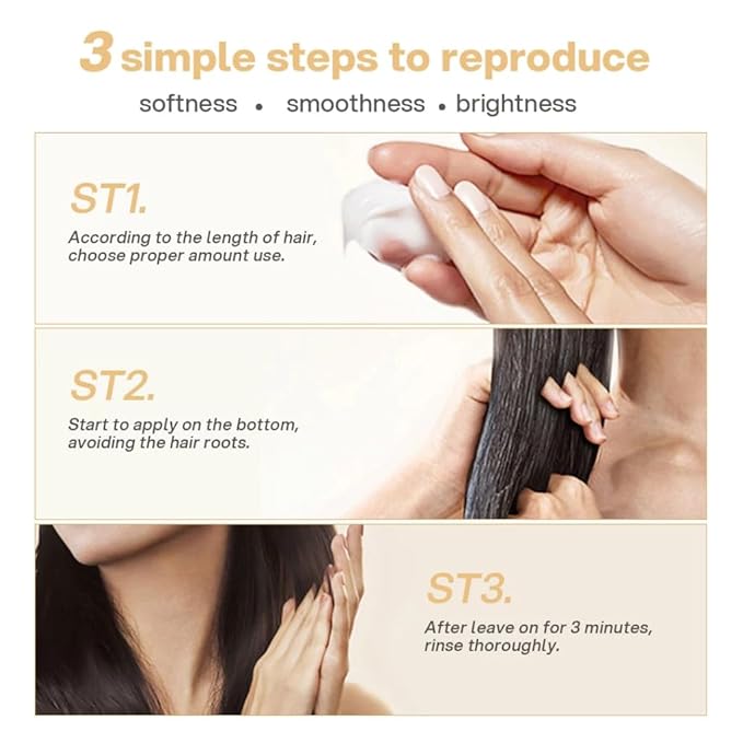 Bremod Performance Vitamin B5 & Collagen Hair Mask Deep Repair Treatment for Dry, Damaged Hair Strengthens, Moisturizes, Boosts Volume, Creates Soft, Workable Hold 16.9 Fl Oz