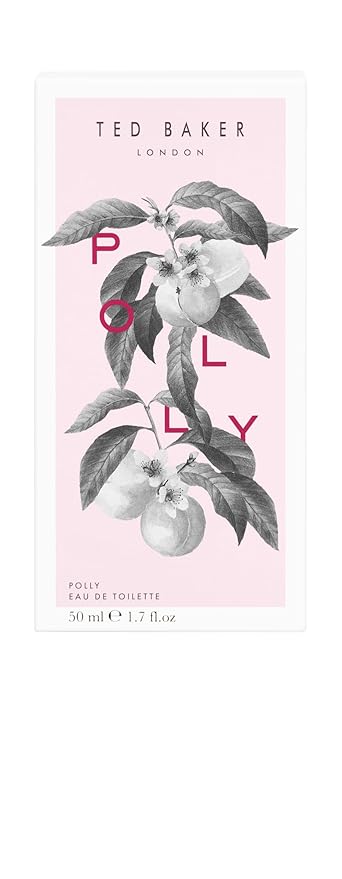 Ted Baker Floret Polly EDT, peach and mandarin top notes with jasmine and honeysuckle base notes, glass bottle, Polly fragrance, 1.69 fl oz