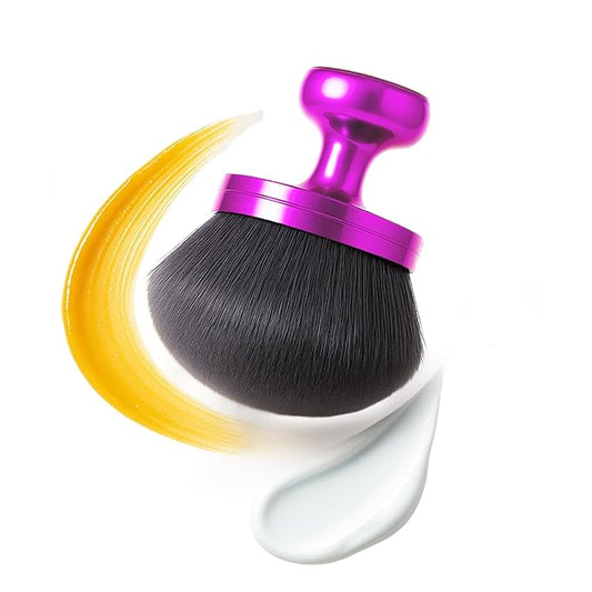 Tanning Brush for Self Tanner, Soft Dense Bristles for Smooth & Streak-Free Application, Purple Self Tanning Brush for Body, Blend Mousse, Lotion & Bronzing Foam for Even Full-Body Coverage